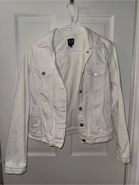 GAP White Denim Jacket
